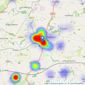 Strakers - Malmesbury listings heatmap