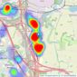 Bairstow Eves - Coleshill listings heatmap