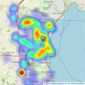 Absolute Sales & Lettings Ltd - Paignton listings heatmap