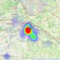 haart - Maidstone listings heatmap
