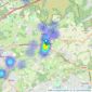 In Villages Estate Agents - Chobham listings heatmap