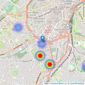 Hallam Hills ltd - Sheffield listings heatmap