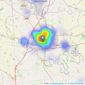 Robinsons Tees Valley - Darlington listings heatmap