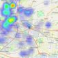 Boxall Brown & Jones - Derby listings heatmap