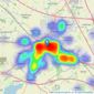 Edward Knight Estate Agents - Rugby listings heatmap