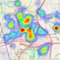 Reeds Rains - Bamber Bridge listings heatmap