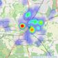 Sumner Pridham - Tunbridge Wells listings heatmap
