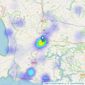 JJ Morris - Haverfordwest listings heatmap