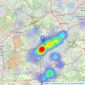 Seymours Prestige Homes - Covering Surrey listings heatmap