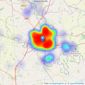 Ann Cordey Estate Agents - Darlington listings heatmap