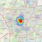 Keywest Estate Agents - Leicester listings heatmap