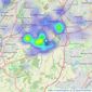 Bloore King & Kavanagh - Halesowen listings heatmap