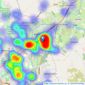 Dunn & Rate - Stoke-On-Trent listings heatmap