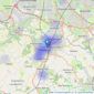 Rooftops - Sales, Letting & Management, Wilmslow listings heatmap