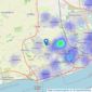 Riverside - Hull listings heatmap