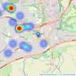 Connells - Halesowen listings heatmap
