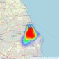 Pattinson Estate Agents - South Shields listings heatmap