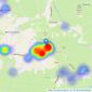 Cooper & Tanner - Wedmore listings heatmap