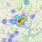 Miller Countrywide - Truro listings heatmap