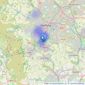 Highgates - Sheffield listings heatmap