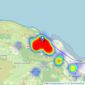 Wilkie May & Tuckwood - Minehead listings heatmap