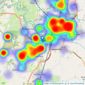 Jordan Fishwick - Wilmslow listings heatmap