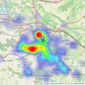 Robinson Michael & Jackson - Maidstone listings heatmap