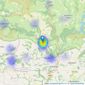 Stags - Dulverton listings heatmap