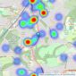 Blundells - Woodseats listings heatmap