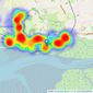 John Ardern Estate Agents - Lytham listings heatmap