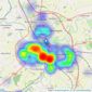 Your Move Sales - Carlisle listings heatmap