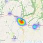 Rounthwaite & Woodhead - Pickering listings heatmap