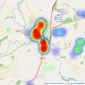 Blount & Maslin - Malmesbury listings heatmap
