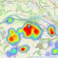 Rook Matthews Sayer - Ryton listings heatmap