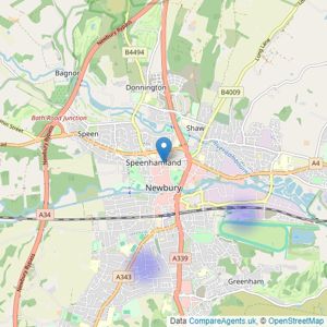 Fine and Country - Fine & Country Newbury listings heatmap