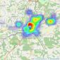 Your Move - Tunbridge Wells listings heatmap
