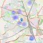 Belvoir - Crewe listings heatmap