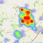 Milburys - Thornbury listings heatmap