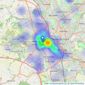Bramptons - Newcastle-under-Lyme listings heatmap