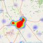 James Winn Estate Agents - Thirsk listings heatmap
