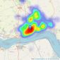 Wigwam - Hull listings heatmap