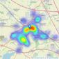 Horts Estate Agents - Rugby listings heatmap