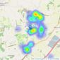 Hunters - Thornbury listings heatmap