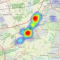 Oliver James - Cadishead listings heatmap
