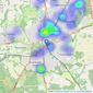Wards - Tunbridge Wells listings heatmap