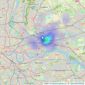 Just Moovin - Barking listings heatmap