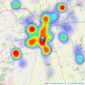 Kinetic Estate Agents Limited - Lincoln listings heatmap