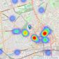 Martin & Co - Nottingham listings heatmap