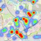 Rook Matthews Sayer - Forest Hall listings heatmap