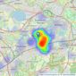 Rochills Ltd - Walton-On-Thames listings heatmap